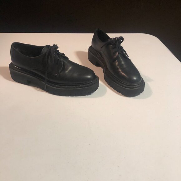 H&M Black Leather Lace-Up Shoes - Picture 3 of 8